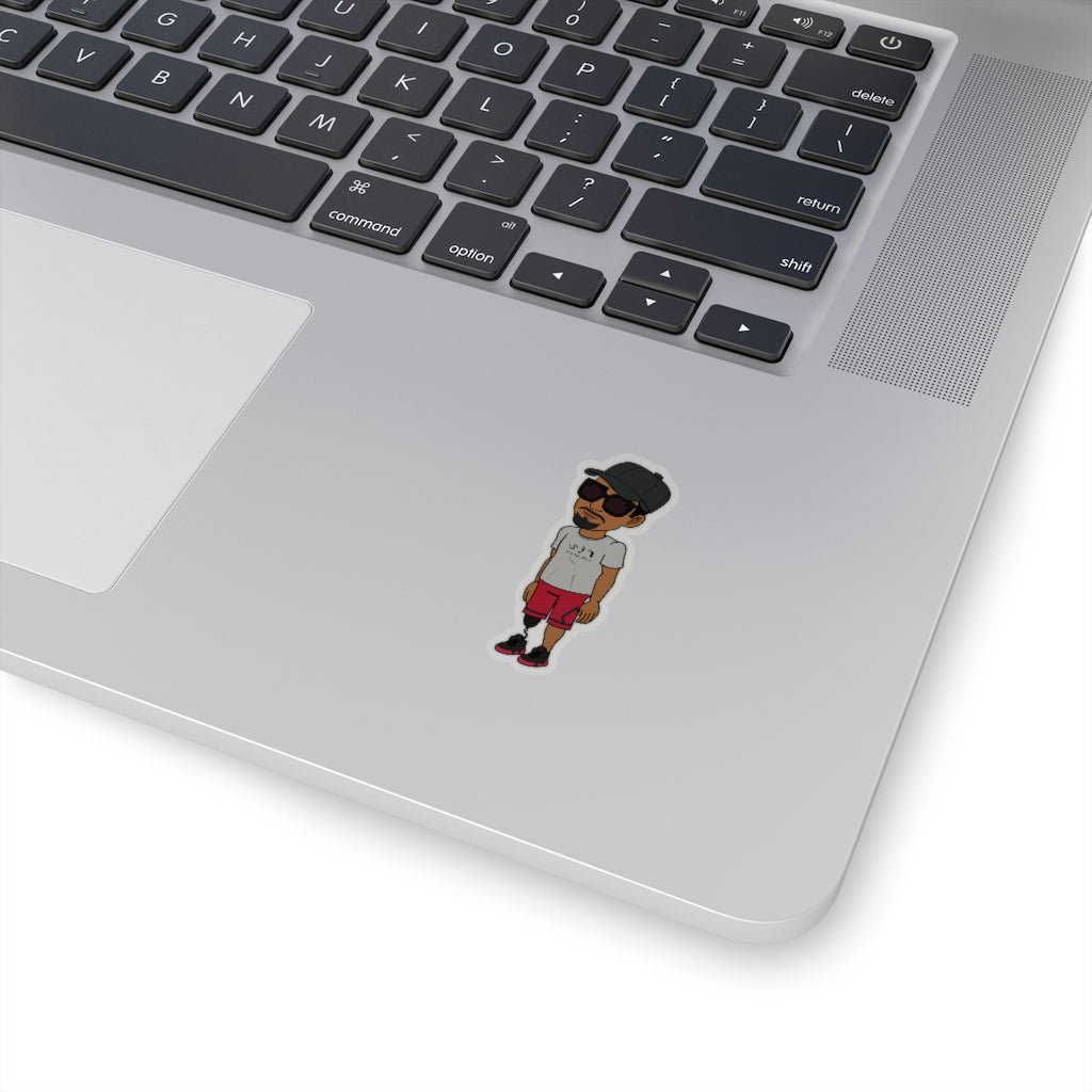 Five Toes Down Henry The Amputee Kiss-Cut Stickers