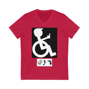 Five Toes Down I'm Mad Unisex V-Neck Tee