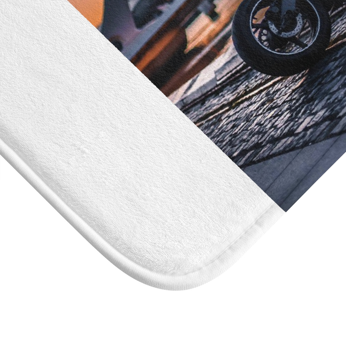 Five Toes Down Motorcycle Bath Mat