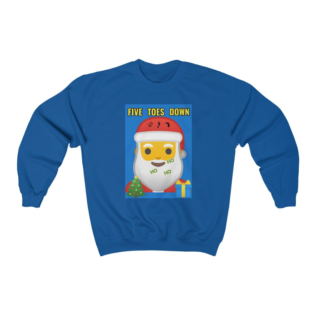 Five Toes Down Santa Christmas Unisex Heavy Blend Sweatshirt