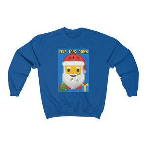 Five Toes Down Santa Christmas Unisex Heavy Blend Sweatshirt