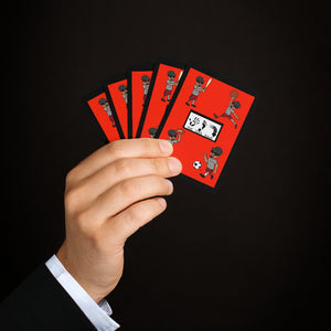 Five Toes Down Sports Poker Cards Blk