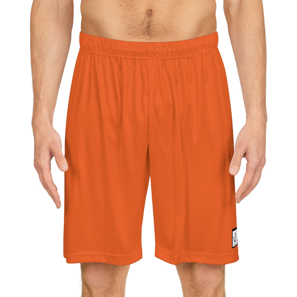 Five Toes Down Basketball Shorts Orange