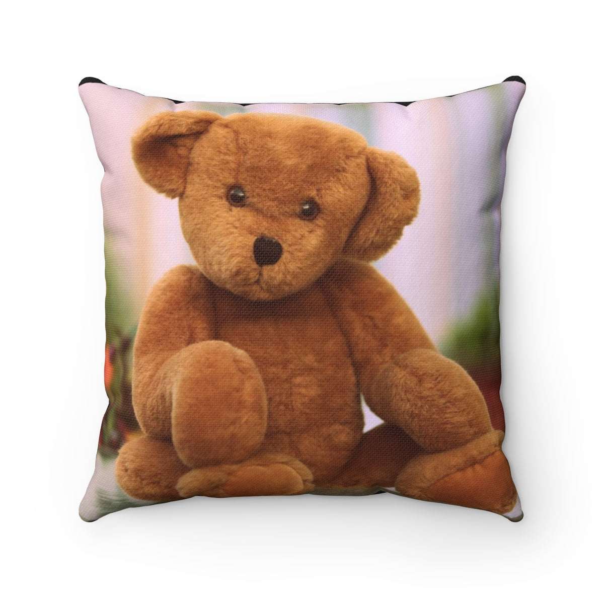 Five Toes Down Teddy Spun Polyester Square Pillow