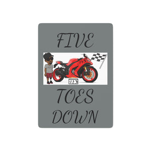 Five Toes Down Rider Custom Poker Cards