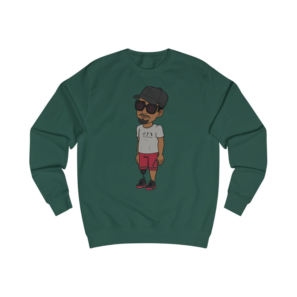 Five Toes Down Henry the Amputee Sweatshirt