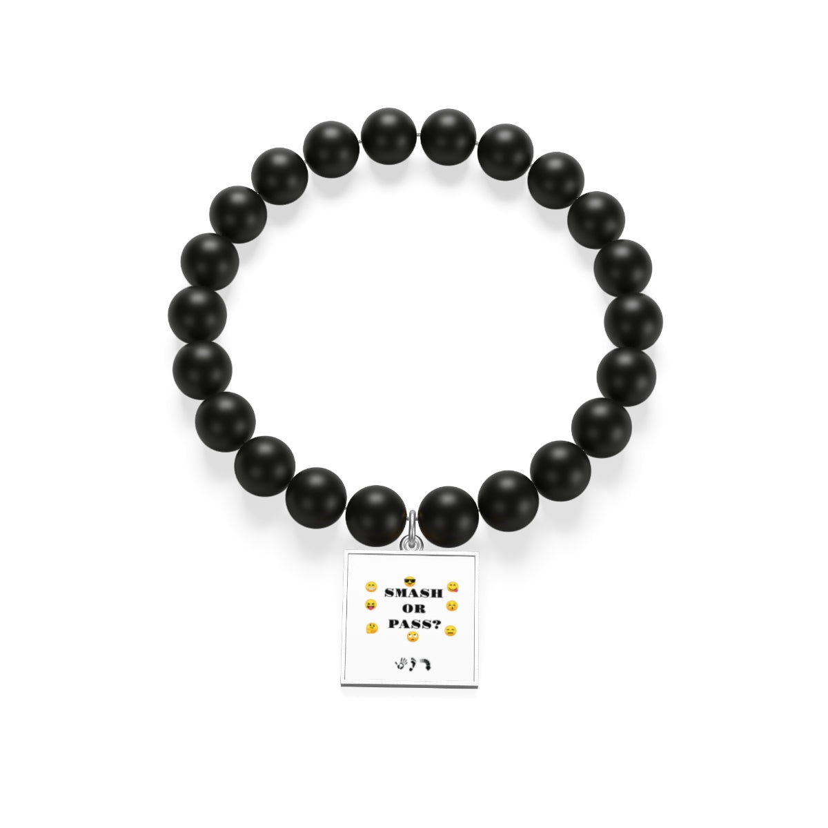 Five Toes Down Smash/Pass Matte Onyx Bracelet