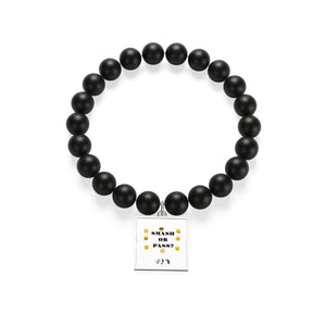 Five Toes Down Smash/Pass Matte Onyx Bracelet
