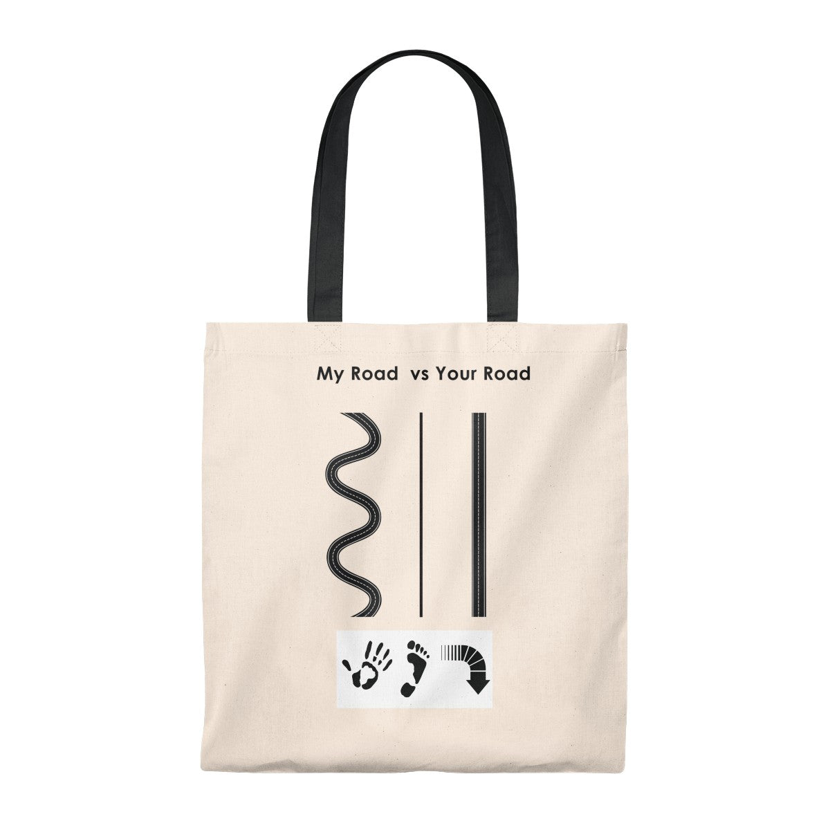 Five Toes Down My Road Tote Bag - Vintage