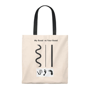 Five Toes Down My Road Tote Bag - Vintage