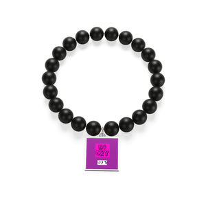 Five Toes Down No Cry Matte Onyx Bracelet