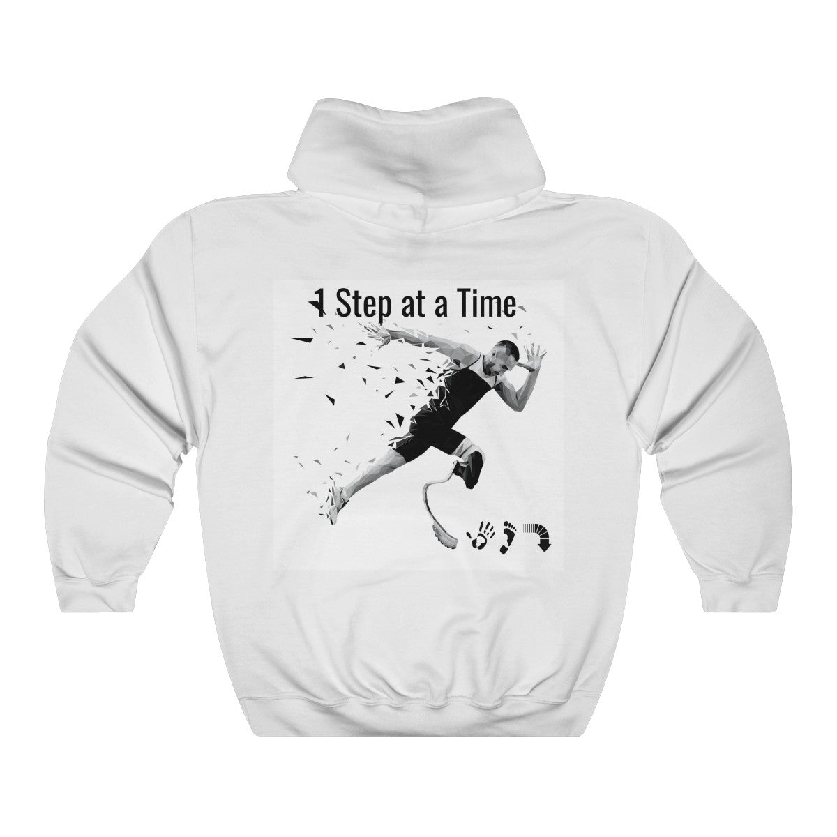 Five Toes Down (Back) 1 Step Unisex Hooded Sweatshirt