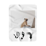 Five Toes Down Dog Boss Sherpa Fleece Blanket