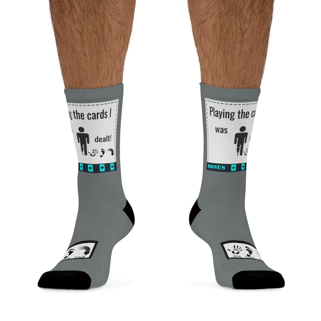 Five Toes Down My Card Socks
