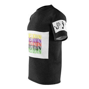 Five Toes Down Multi-Color Unisex Cut & Sew Tee