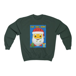 Five Toes Down Santa Christmas Unisex Heavy Blend Sweatshirt