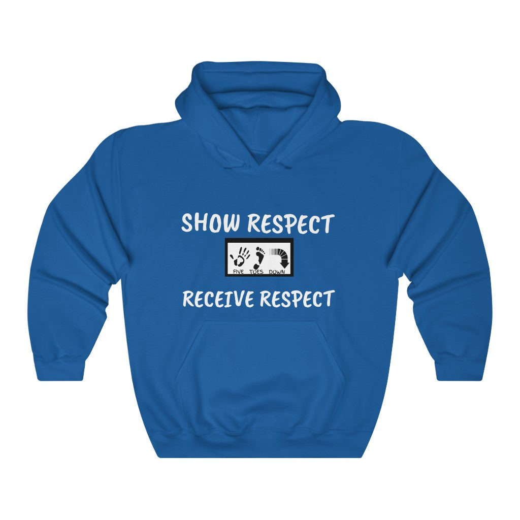 Five Toes Down Show Respect Unisex Heavy Blend Hooded Sweatshirt