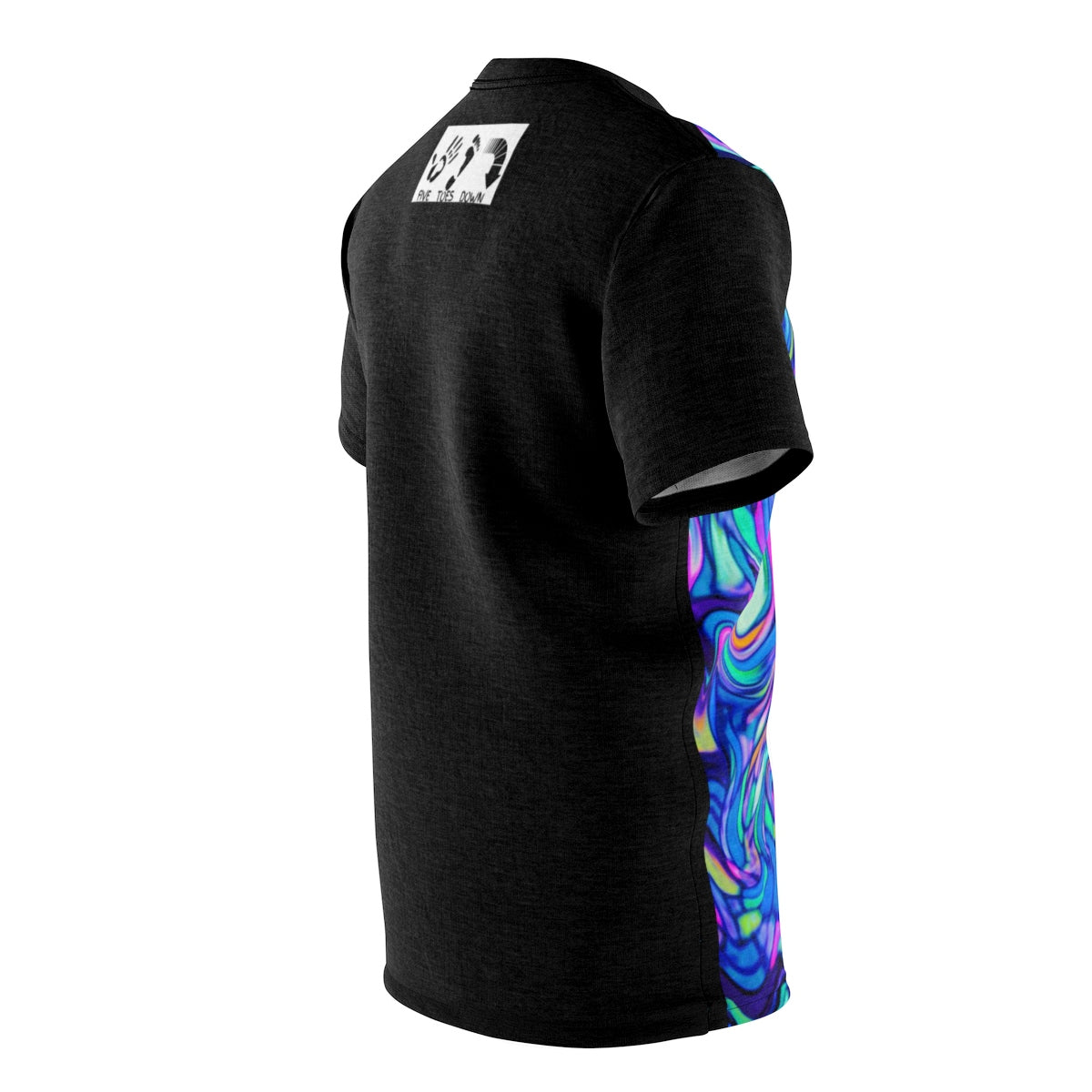 Five Toes Down Neon Ocean Unisex Cut & Sew Tee