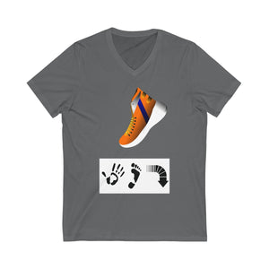 Five Toes Down Shoe Unisex V-Neck Tee