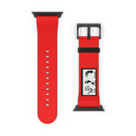 Five Toes Down Logo Red Watch Band