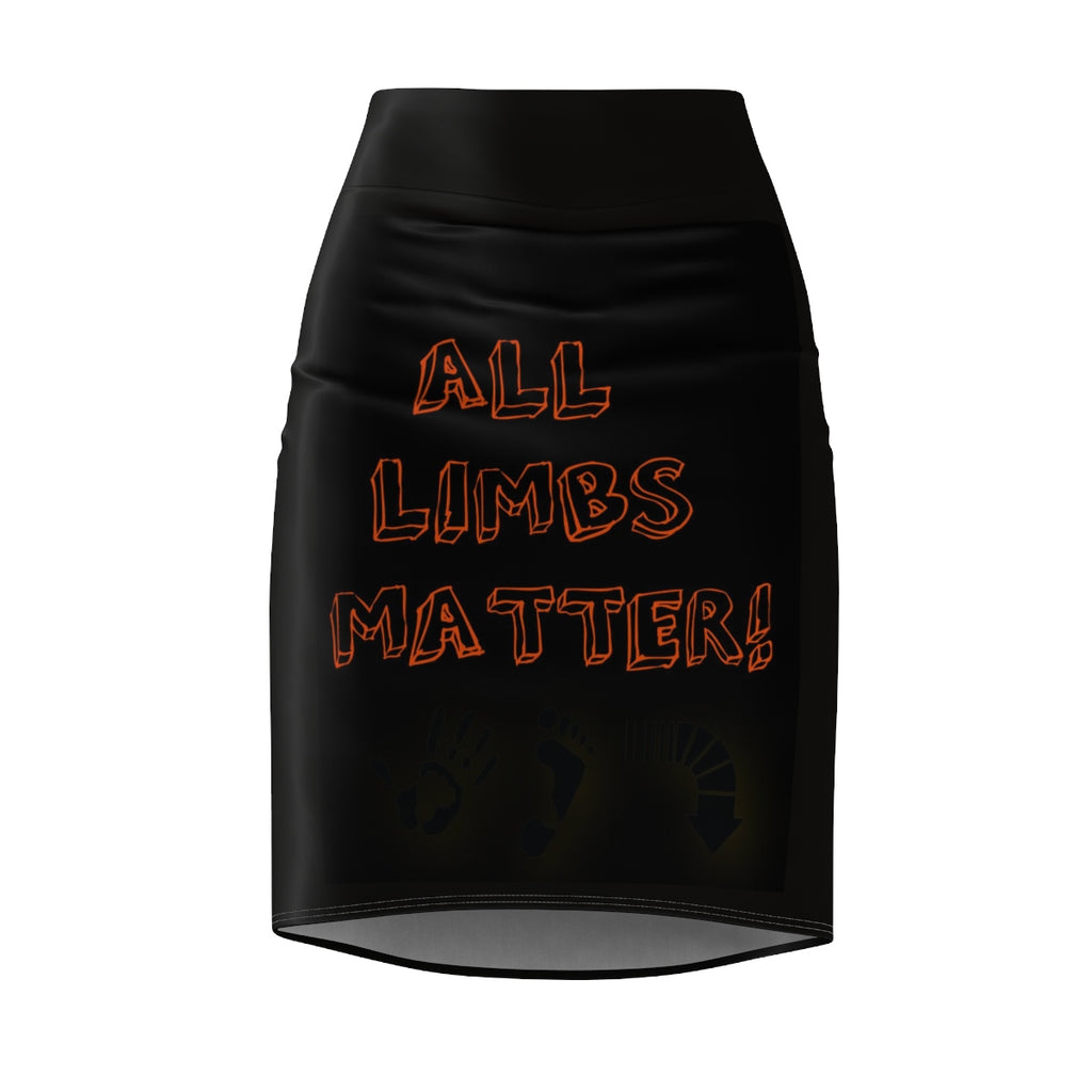 Five Toes Down All Limbs Matter Women's Pencil Skirt