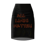 Five Toes Down All Limbs Matter Women's Pencil Skirt