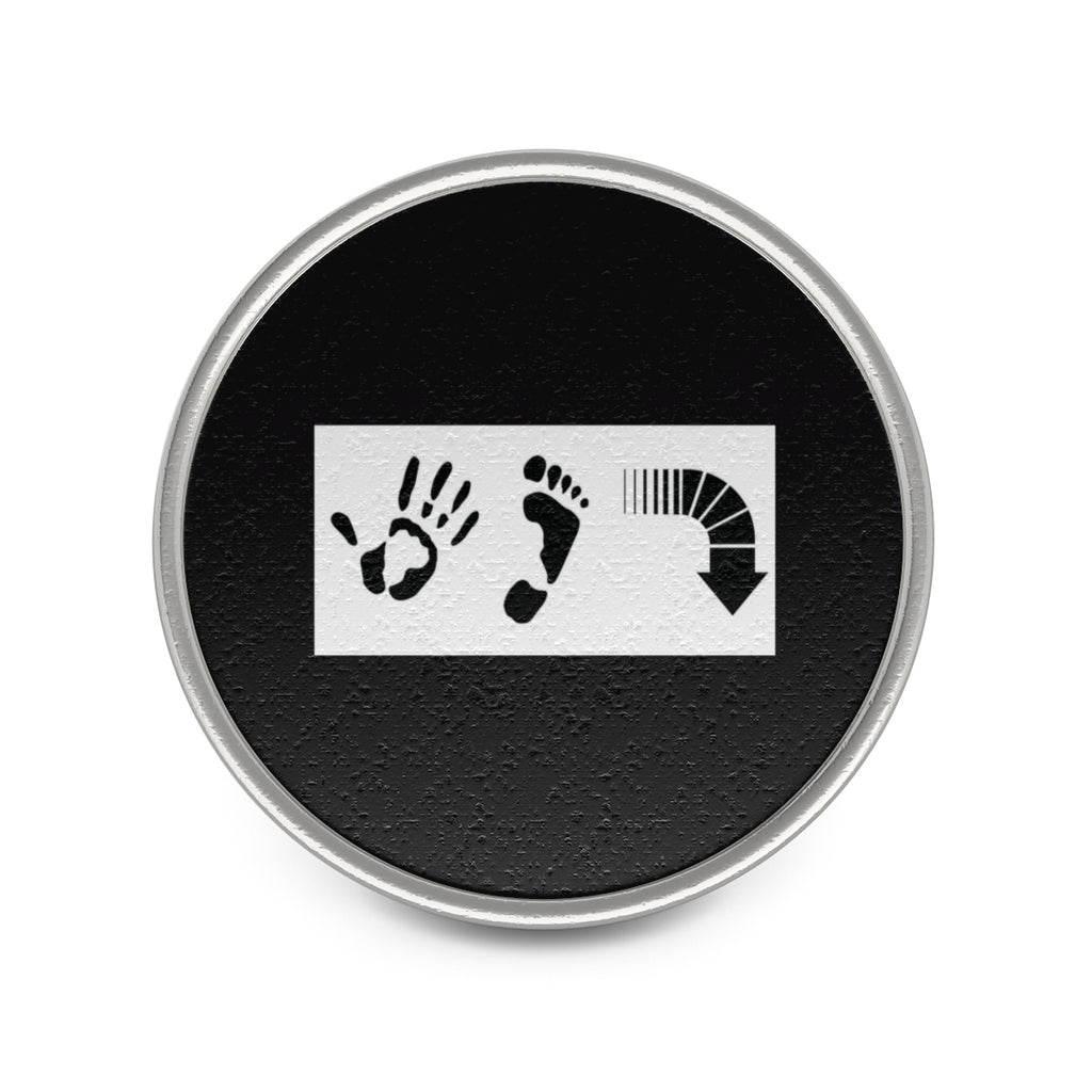 Five Toes Down Metal Pin