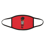 Five Toes Down Henry the Amputee Mixed-Fabric Face Mask Red