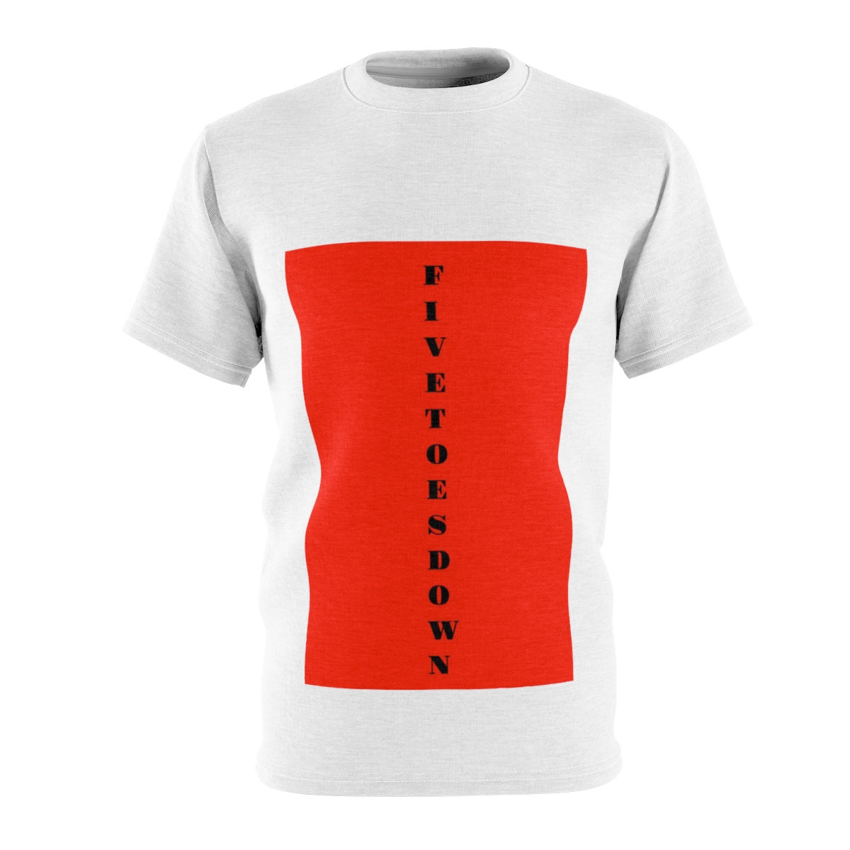 Five Toes Down Vertical Unisex Cut & Sew Tee