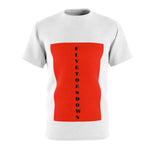 Five Toes Down Vertical Unisex Cut & Sew Tee