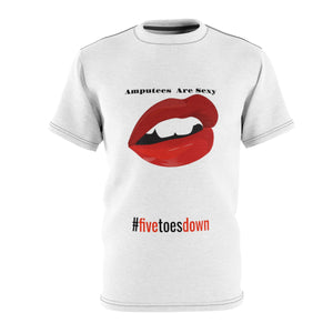 Five Toes Down Amputee Sexy Unisex Cut & Sew Tee