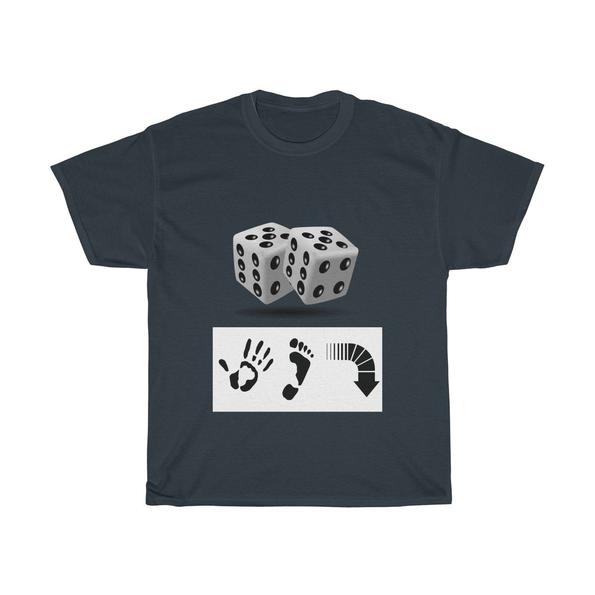 Five Toes Down Dice Unisex Tee