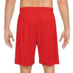 Five Toes Down Basketball Shorts Red