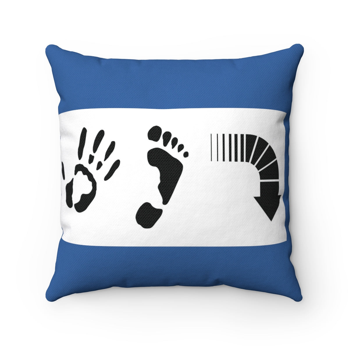 Five Toes Down Flag Spun Polyester Square Pillow