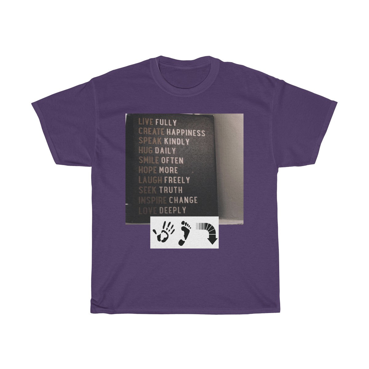 Five Toes Down Words to Live By Unisex Tee