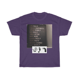 Five Toes Down Words to Live By Unisex Tee