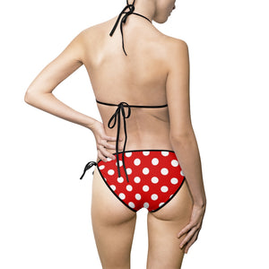 Five Toes Down Women's Bikini Swimsuit Polka Dots Red