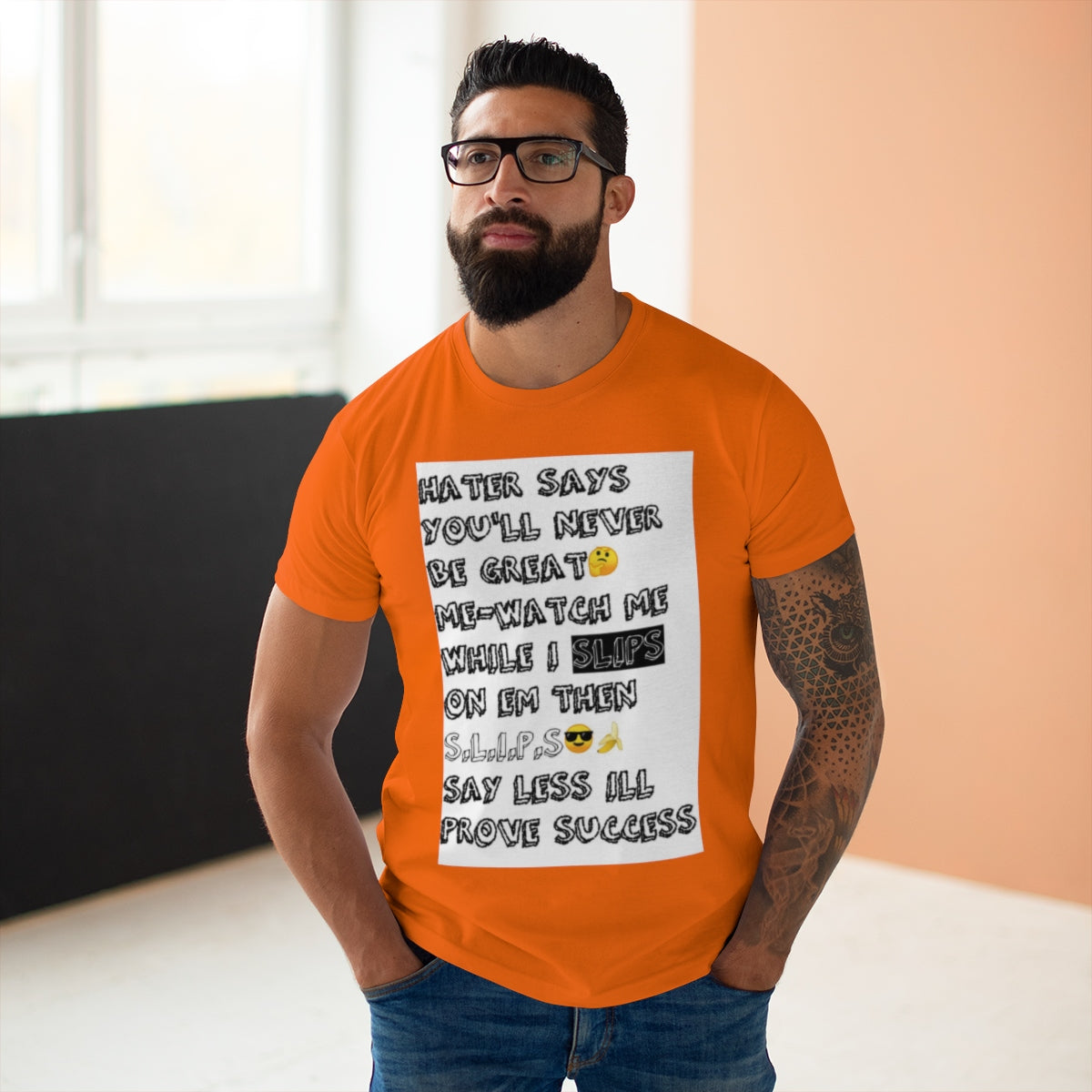 Five Toes Down Single Jersey Men's T-shirt Hater Says