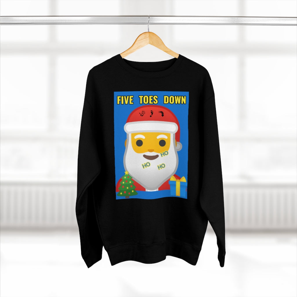 Five Toes Down Santa Unisex Sweatshirt