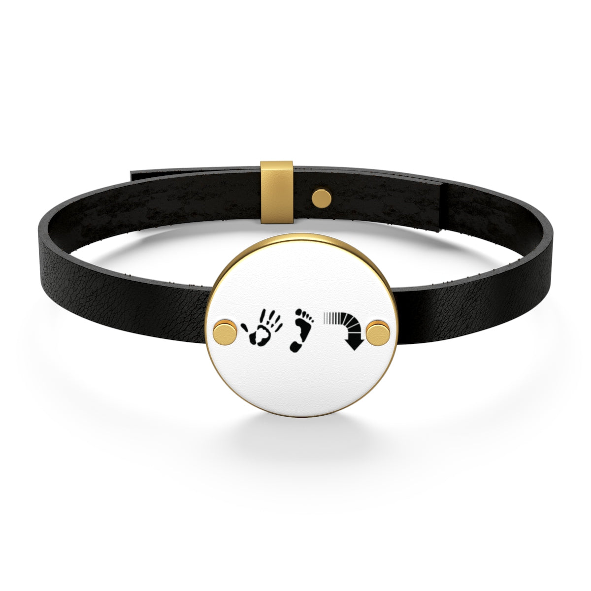 Five Toes Down Leather Bracelet