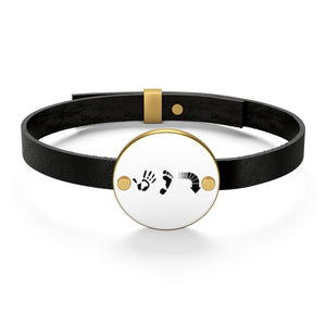 Five Toes Down Leather Bracelet