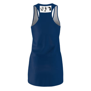 Five Toes Down Blue/Blue Cut & Sew Racerback Dress