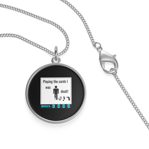 Five Toes Down Play the Cards Single Loop Necklace