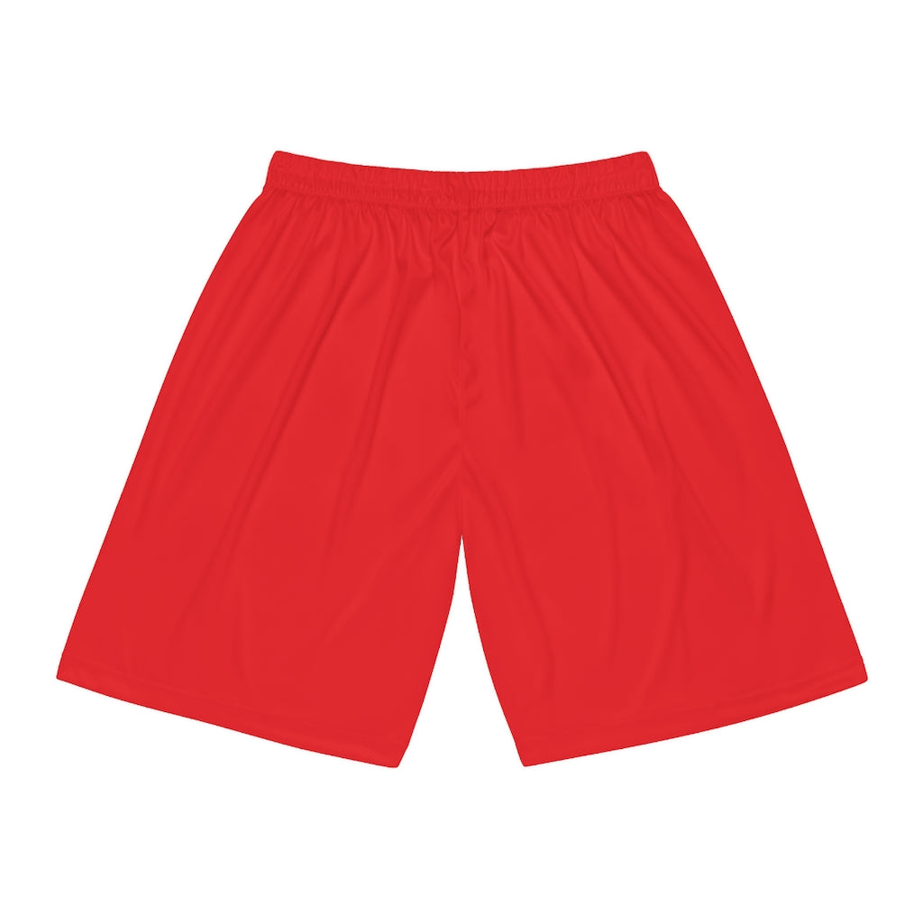 Five Toes Down Basketball Shorts Red