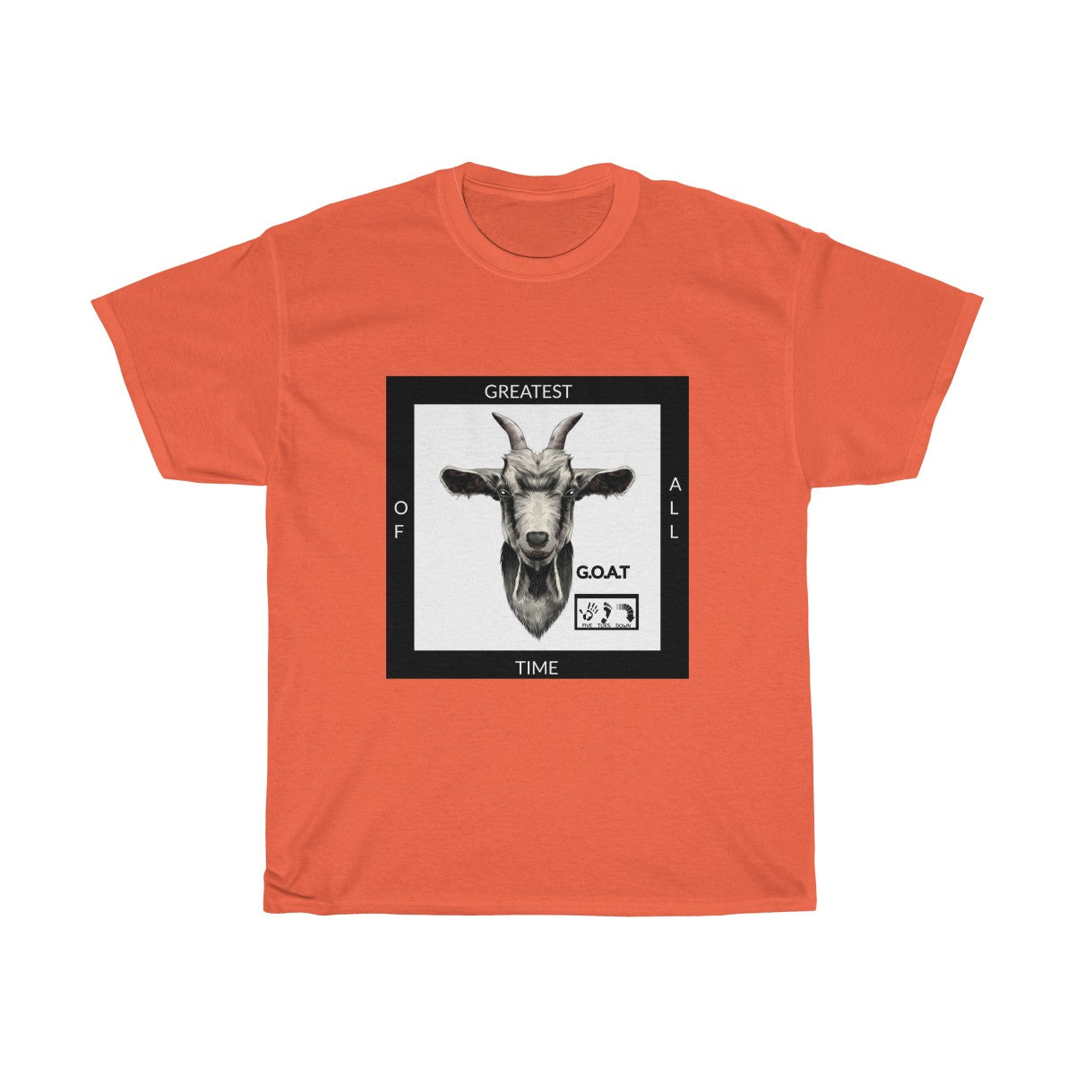 Five Toes Down G.O.A.T Unisex Cotton Tee