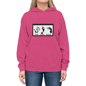 Five Toes Down Logo Unisex Lightweight Hoodie
