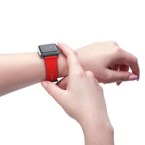 Five Toes Down Logo Red Watch Band
