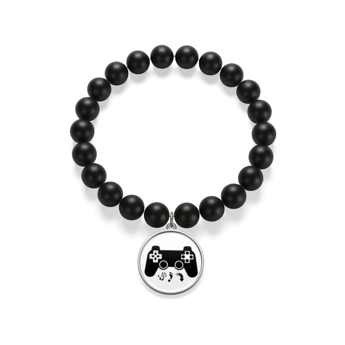 Five Toes Down Gamer Matte Onyx Bracelet