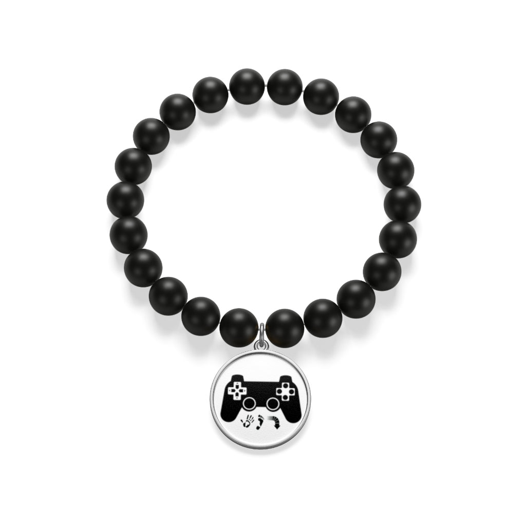 Five Toes Down Gamer Matte Onyx Bracelet