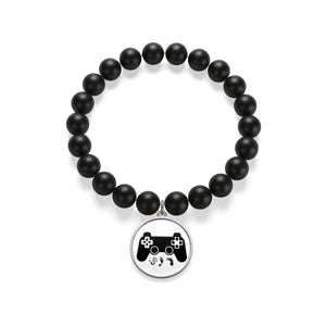 Five Toes Down Gamer Matte Onyx Bracelet